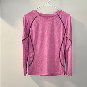 Pink Long Sleeve Athletic Top